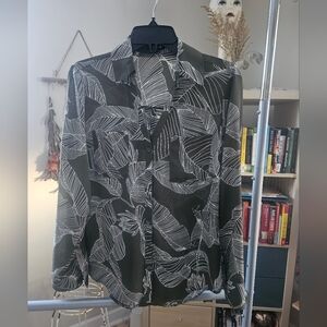 Express Flowy Button Up